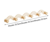 RuralHook Aluminium Wall Hooks – 6-Piece Boarable Rack for Towels, Clothes & Accessories