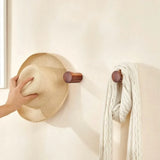 NordicWood Minimalist Wall Hook – Premium Beech & Walnut Wood Hanger
