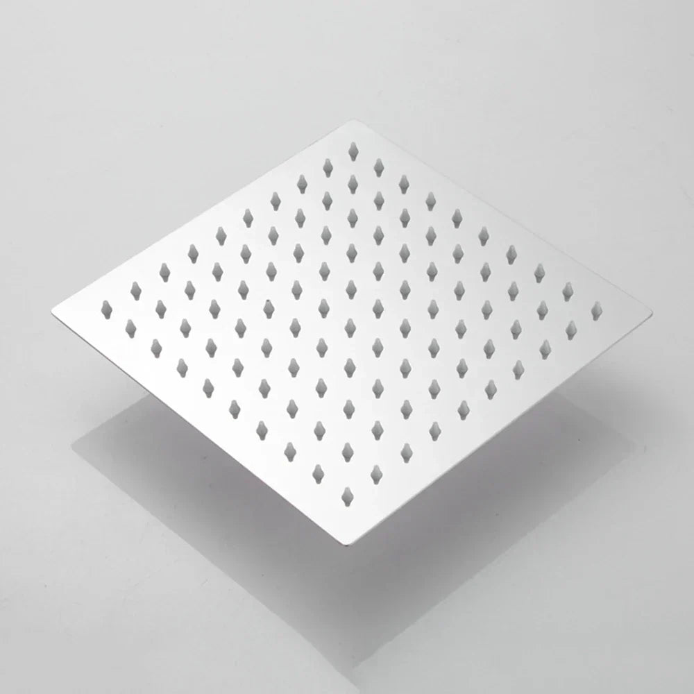 AquaLux SquareRain High-Pressure Ceiling Rain Shower – Stainless Steel