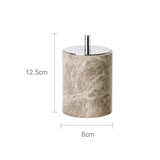 ImperialMarble Emperador Light Bathroom Set – 7-Piece Luxury Natural Marble Collection
