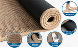 KüchLoom Washable Non-Slip Kitchen Runner – Faux Sisal Look with Natural Rubber Backing