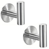 StickMount Stainless Steel Adhesive Wall Hooks – No-Drill Towel & Robe Holder (1–3 Hook Options)