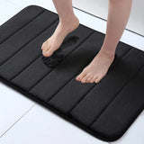 LuxSoft Memory Foam Bath Mat – Non-Slip  Water-Absorbent & Machine-Washable – Comfortable 3D Bathroom Rug