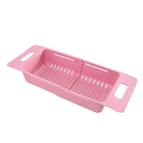 FlexDrain Adjustable Sink Basket – Portable Dish Drainer Rack | Auto-Draining Kitchen Organizer | Vegetable Washing Holder