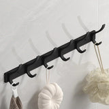 Luxe BlackHook Aluminium Wall Hooks – Clothes & Towel Rack for Bathroom and Kitchen
