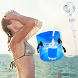 AquaNomad SmartCamp Portable Shower – Rechargeable 4000mAh Outdoor Shower with Digital Control for Camping, Pets & Travel