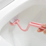 FlexiClean CurveReach Pro Toilet Brush – S-Shaped Deep-Clean Bathroom Brush with Angled Handle for Hard-to-Reach Areas