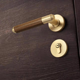 Walnoir Retro Wooden Door Lock – Quiet Interior Door Lock with Classic Design