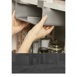 FreshWrap Wall Mounted Kitchen Organizer – No Drill Cling Film & Foil Holder | Storage Shelf with Drawer | Space Saving Rack