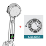 AquaSense LEDTemp Pro High-Pressure Shower Head with Digital Temperature Display