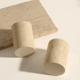 AureliaStone Luxury Limestone Bathroom Set – Toothbrush Holder, Soap Dispenser & Tray