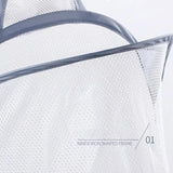 FlexiStore Foldable Hanging Laundry Basket – Breathable Mesh Bag for Clothes & Organization