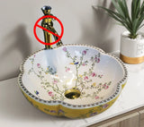 Aurora Hand-Painted Designer Vessel Sink