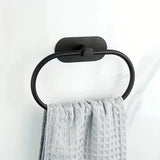Stick & Style Self-Adhesive Stainless Steel Bathroom Accessory Set – No Drill, Modern & Durable