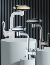 Futuristic Waterfall Bathroom Faucet with 4 Flow Modes and Hot Cold Mixer