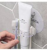 StickSpace No-Drill Toothbrush & Bathroom Organizer – Self-Adhesive Wall Storage Holder