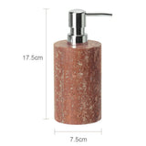 Rubèra Red Travertine Bathroom Set – Vintage Natural Stone Luxury Accessories