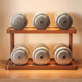 BambuCasa 2-Tier Bamboo Shelf – Kitchen & Tea Room Organizer with Handles
