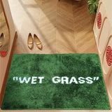 FreshLawn Comfort Mat – Trendy “Wet Grass” Plush Rug in Green