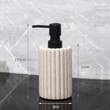 CeramiPure Studio Creative Ceramic Soap Dispenser – Elegant Bathroom Accessory for Home & Hotel
