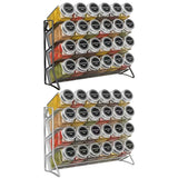 4 Tier Wall Mounted Spice Rack Organizer Premium – Carbon Steel Kitchen Shelf | Pantry Cabinet Storage | Space Saving Design