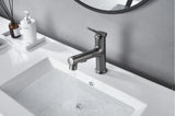 Modern White Pull-Out Bathroom Sink Faucet – Single Handle Brass Basin Mixer