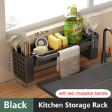 SinkMate Kitchen Sink Organizer – ABS Plastic Sponge & Draining Rack