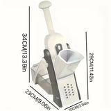 SliceMaster Pro Adjustable Vegetable Chopper – Manual Stainless Steel Dicer & Multi-Cut Food Slicer for Fast, Effortless Meal Prep