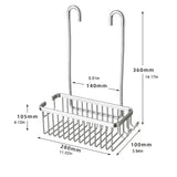 AluGrip AeroMount No-Drill Shower Caddy – Rustproof Aluminum Wall Shelf, Removable Bathroom Organizer Basket