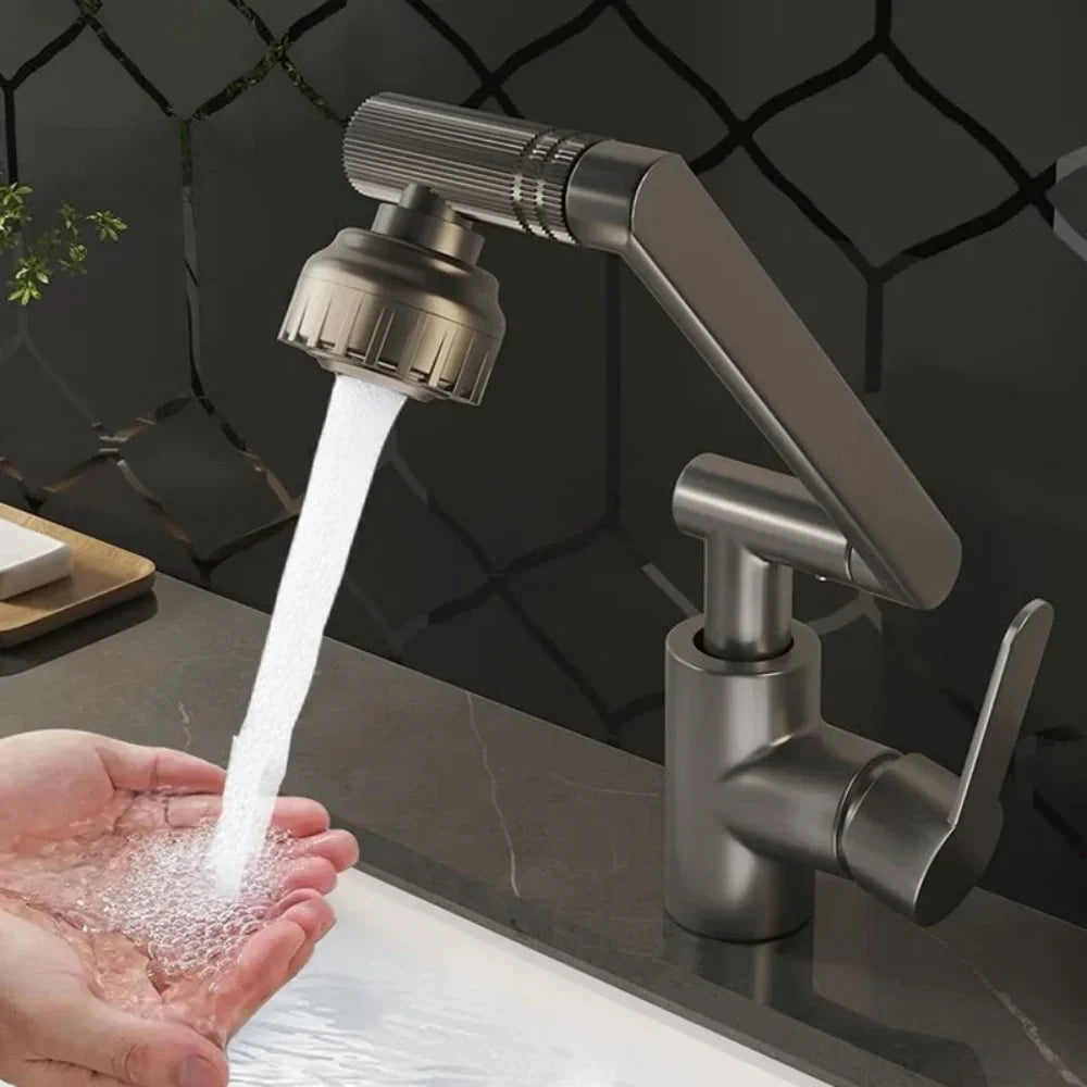 HydroFlex 1080° Rotating Faucet Extension Arm with Dual Spray Modes