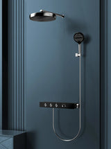 Concealed Thermostatic Shower System in Brass – Luxury Rainfall Bathroom Set with Premium Finish