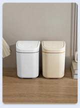 CleanBox Mini Desk Trash Can – Compact Plastic Waste Bin with Swing Lid for Office & Home