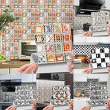 DecoMosaic 3D Peel-and-Stick Mosaic Wall Tiles – 10-Pack Waterproof PVC Stickers for Kitchen & Bathroom