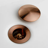 RoseFlow Luxury Rose Gold Pop-Up Bathroom Sink Drain – Solid Brass Stopper with Corrosion Protection