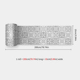 DecoMosaic Waterproof Mosaic Wall Stickers – Peel & Stick Backsplash for Bathroom, Kitchen & Living Spaces