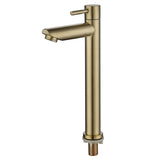 PureFlow ColdCore Stainless Steel Bathroom Faucet – Single Handle Compact Cold Water sink faucet with Ceramic Valve