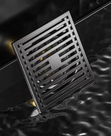 AquaShield Square Stainless Steel Floor Drain – Odor-Free Shower Drain for Modern Bathrooms