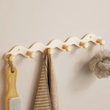 RuralHook Aluminium Wall Hooks – 6-Piece Boarable Rack for Towels, Clothes & Accessories