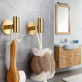 StickMount Stainless Steel Adhesive Wall Hooks – No-Drill Towel & Robe Holder (1–3 Hook Options)