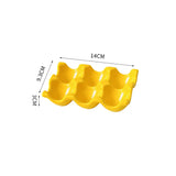 OvoLux Ceramic Egg Holder – 6- & 12-Slot Egg Tray for Kitchen & Refrigerator