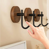 NaturWood Premium Walnut Wooden Hanger – Elegant, Minimalist & Durable Wall Hook for Clothes and Accessories