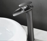 Modern White Waterfall Bathroom Sink Faucet – Single Handle Basin Mixer