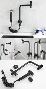 SteelFlow Pro360 Stainless Steel Utility Faucet – 360° Swivel Cold Water Kitchen & Outdoor Sink Tap