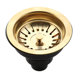 AquaGuard Stainless Steel Sink Strainer with Odor Filter – Pop-Up Stopper & Anti-Clog Basket