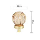LuxoraCrystal Champagne Cabinet Knob – Crystal Furniture Knob with Gold Champagne Base