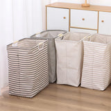 EcoFold Waterproof Cotton Laundry Hamper – Compact, Portable & Sustainable