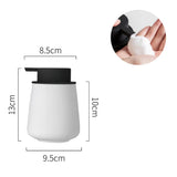 CeramiLux 300 ml Luxury Ceramic Soap Dispenser – Stylish & Refillable for Soap, Shampoo, Lotion, or Conditioner