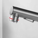 Modern White Pull-Out Bathroom Sink Faucet – Single Handle Brass Basin Mixer