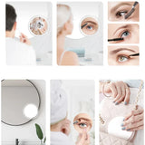 VisiLuxe PrecisionGlow 10X LED Magnifying Makeup Mirror – Portable Lighted Suction Vanity Mirror for Flawless Beauty & Grooming