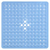 SafeStep Anti-Slip Shower Mat 21×21 in – PVC Safety Mat with Suction Cups & Quick-Dry Drain Holes